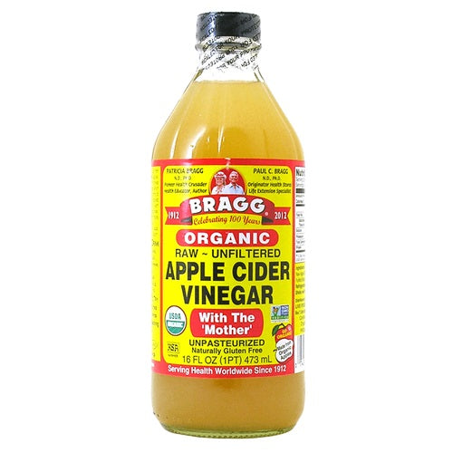 Bragg Organic Apple Cider Vinegar With Mother– Box of 24 Pieces – 16 Oz