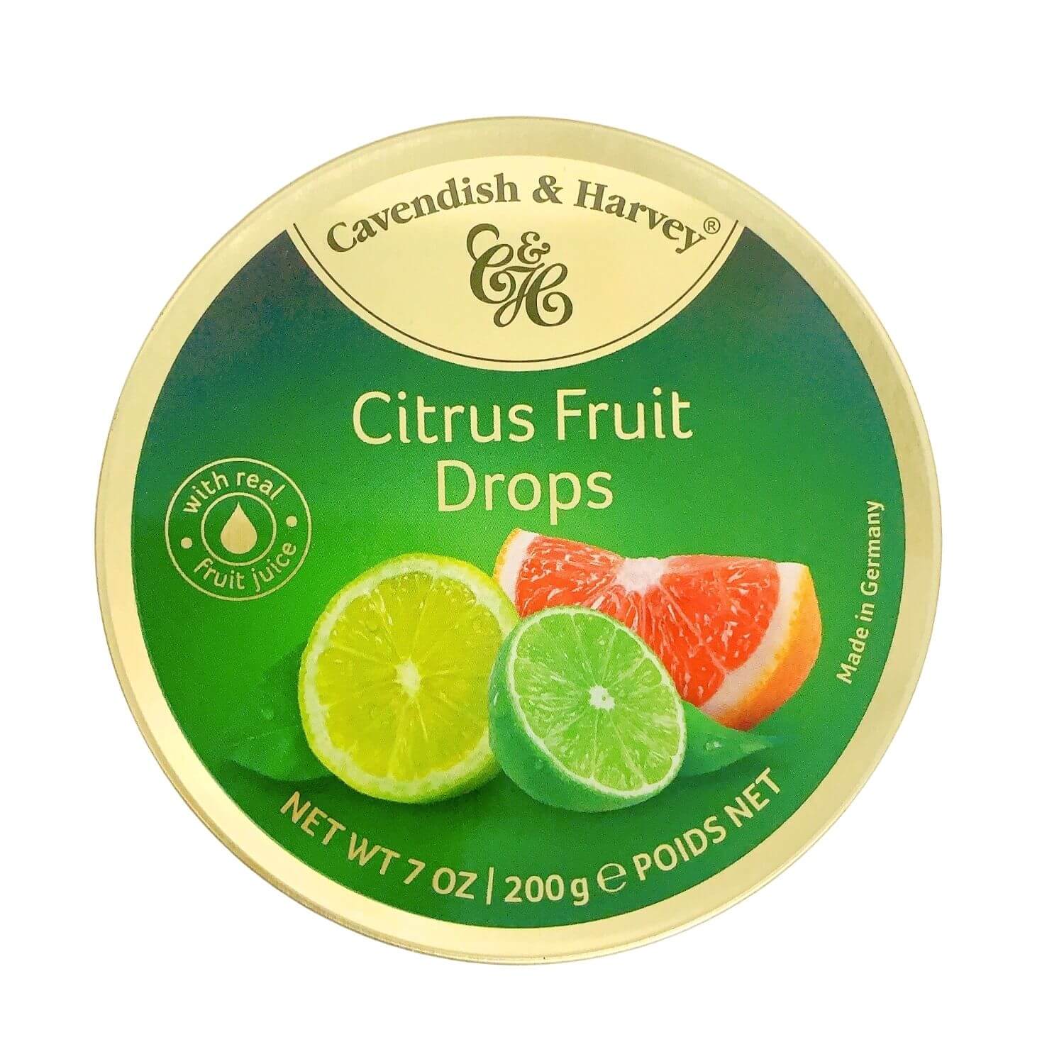 Cavendish & Harvey- Citrus Fruit Drops- Box Of 9 –200g