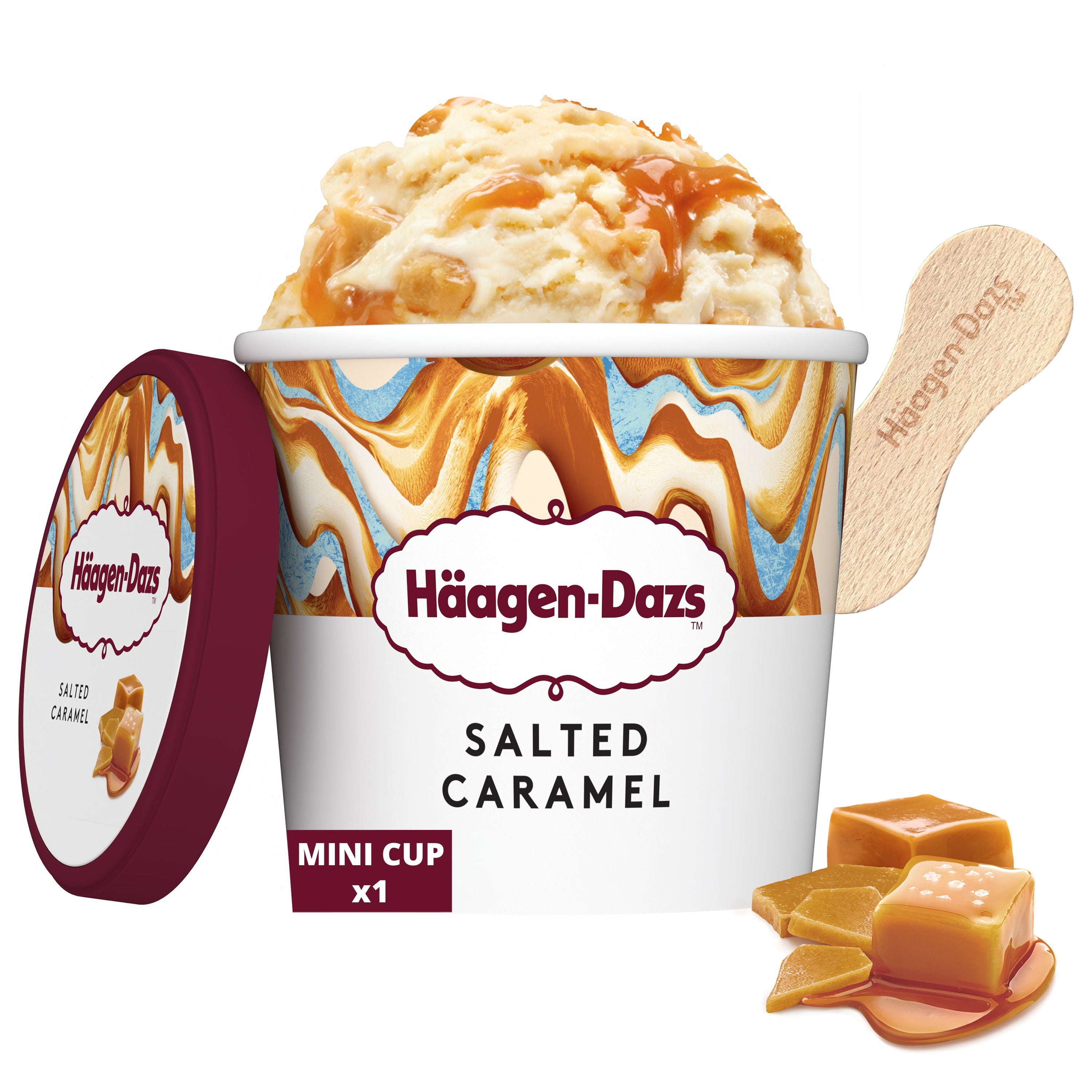 Haagen Dazs Salted Caramel Mini Cups – Box Of 24 Pieces – 100 Ml