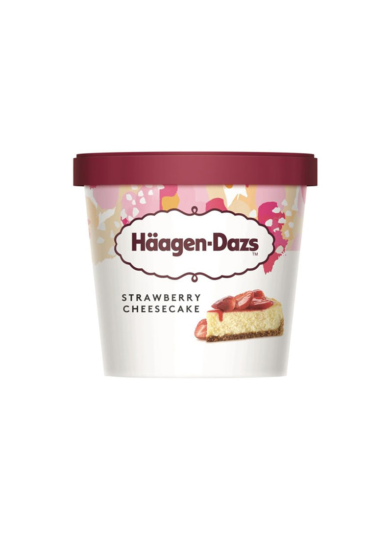 Haagen Dazs Strawberry Chessecake Mini Cups – Box Of 24 Pieces – 100 Ml