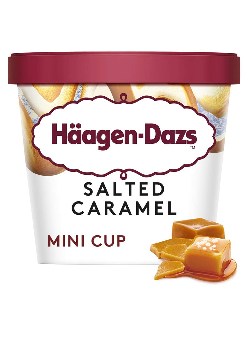 Haagen Dazs Salted Caramel Mini Cups – Box Of 24 Pieces – 100 Ml