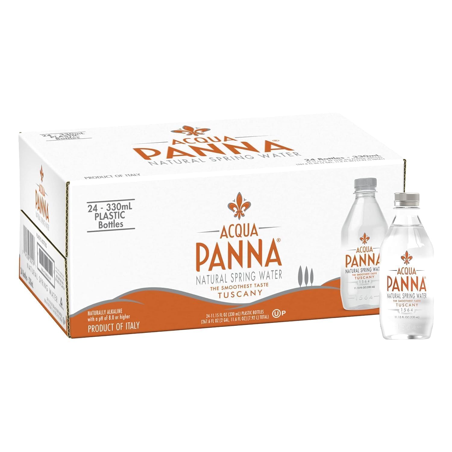 Acqua Panna Natural Still Water Plastic - Box Of Bottle 24 Pcs – 330ml