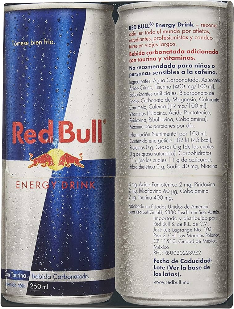 Red Bull Regular Energy Drink – Box of 24 Piece – 250 ml