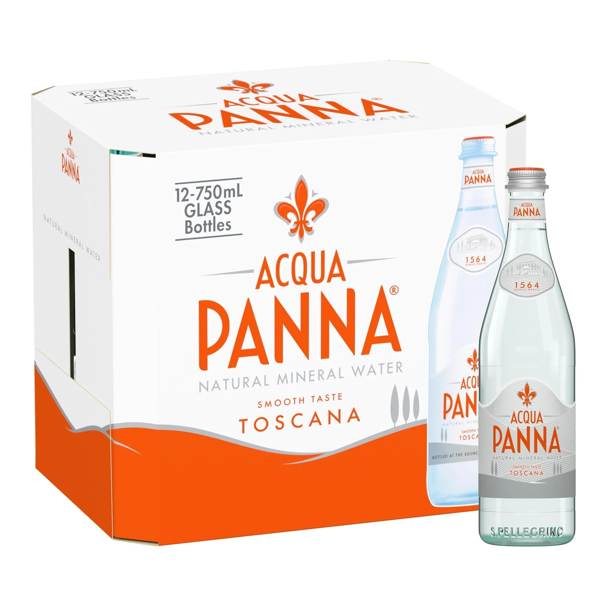 Acqua Panna Natural Still Water - Box Of 12 Bottle – 750 ml