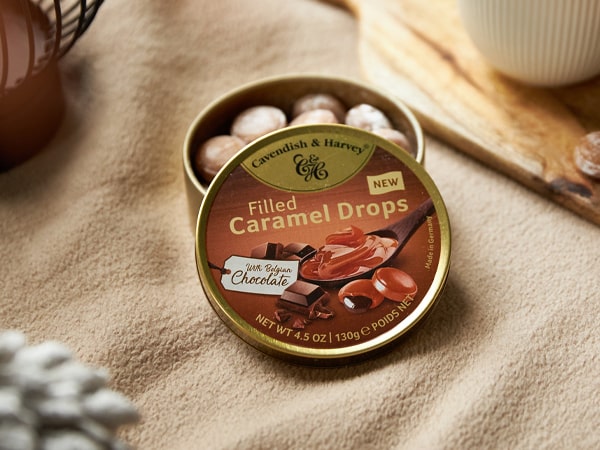 Cavendish & Harvey- Filled Caramel Drops With Belgian Chocolate - Box Of 11 –130g