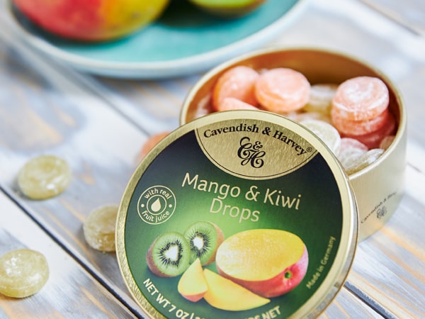 Cavendish & Harvey-Mango & Kiwi Drops- Box Of 9 –200g