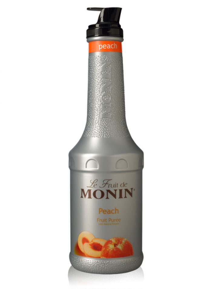 Monin Peach Puree – Box Of 4 Pcs – 1 ltr