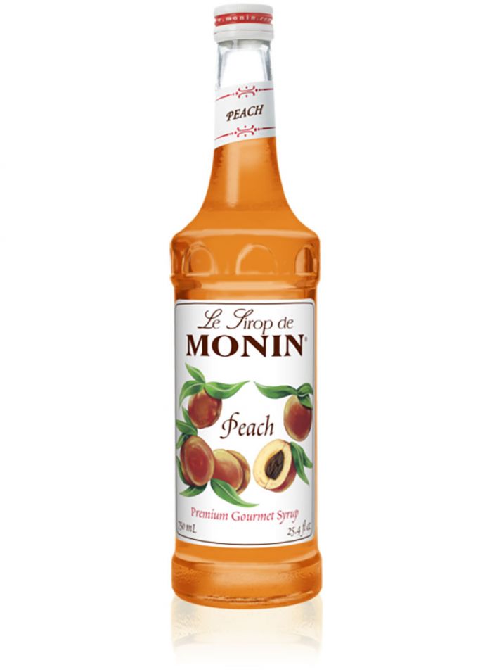 Monin Peach Syrup – Box Of 6 Pcs – 1 ltr