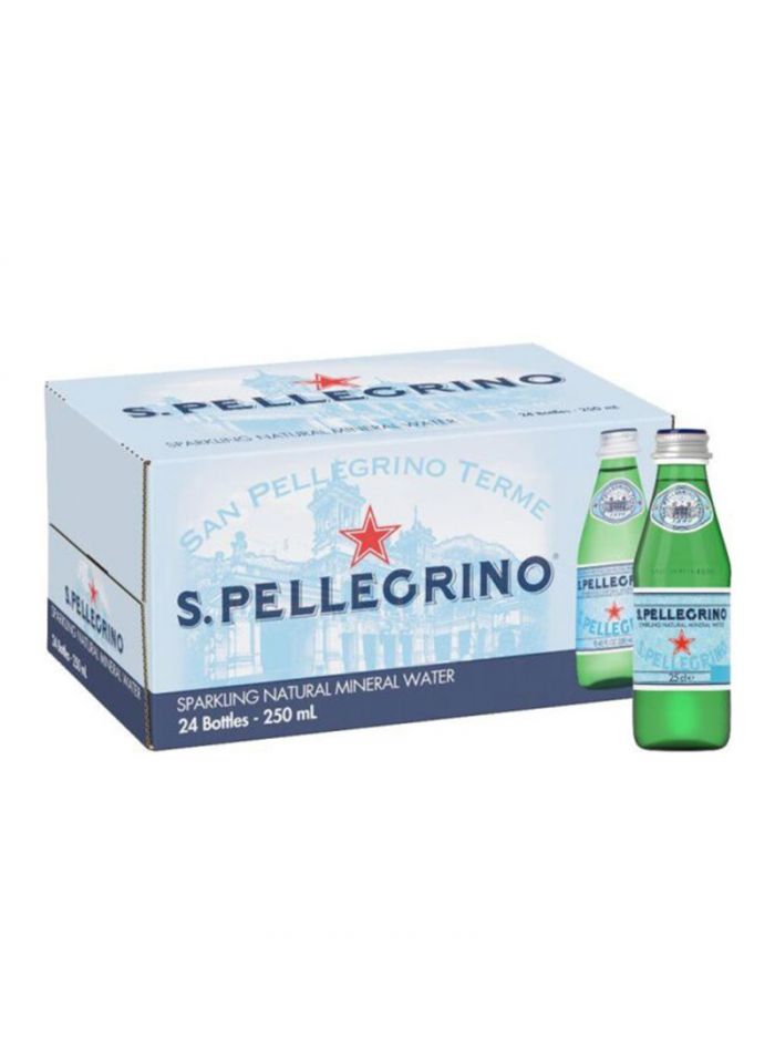 San Pellegrino Sparkling Mineral Water Glass  – Box Of 24 Pcs – 250ml