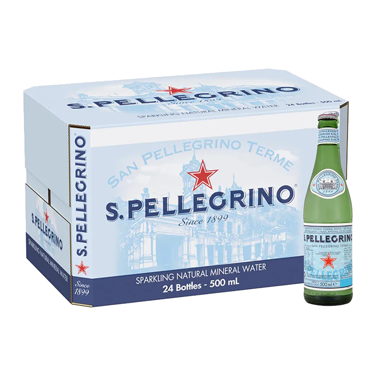 San Pellegrino Sparkling Mineral Water Glass  – Box Of 24 Pcs – 250ml