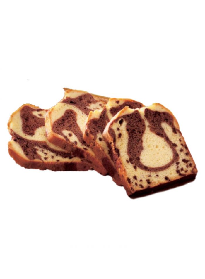 Sweet Street Marble Chocolate Chip Pullman Cake – Box of 2 Pieces (18) Slice/Piece – 1800 g