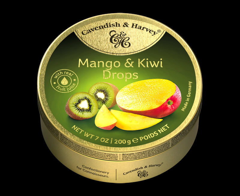 Cavendish & Harvey-Mango & Kiwi Drops- Box Of 9 –200g