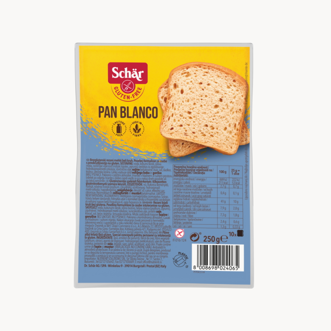 Schar - Pan Blanco White Toast 250g