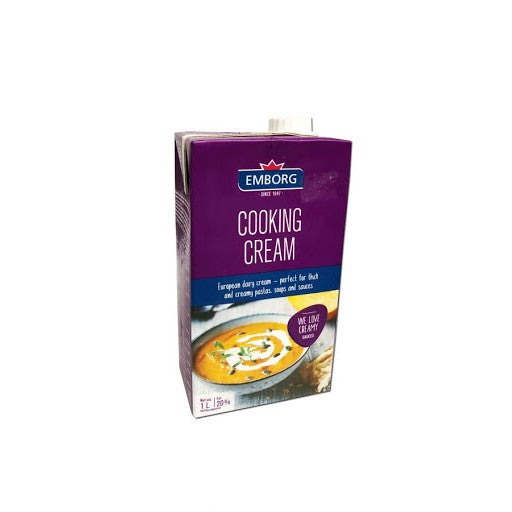 Emborg Cooking Cream Uht 20%Fat – Box of 12 Pieces – 1 Ltr