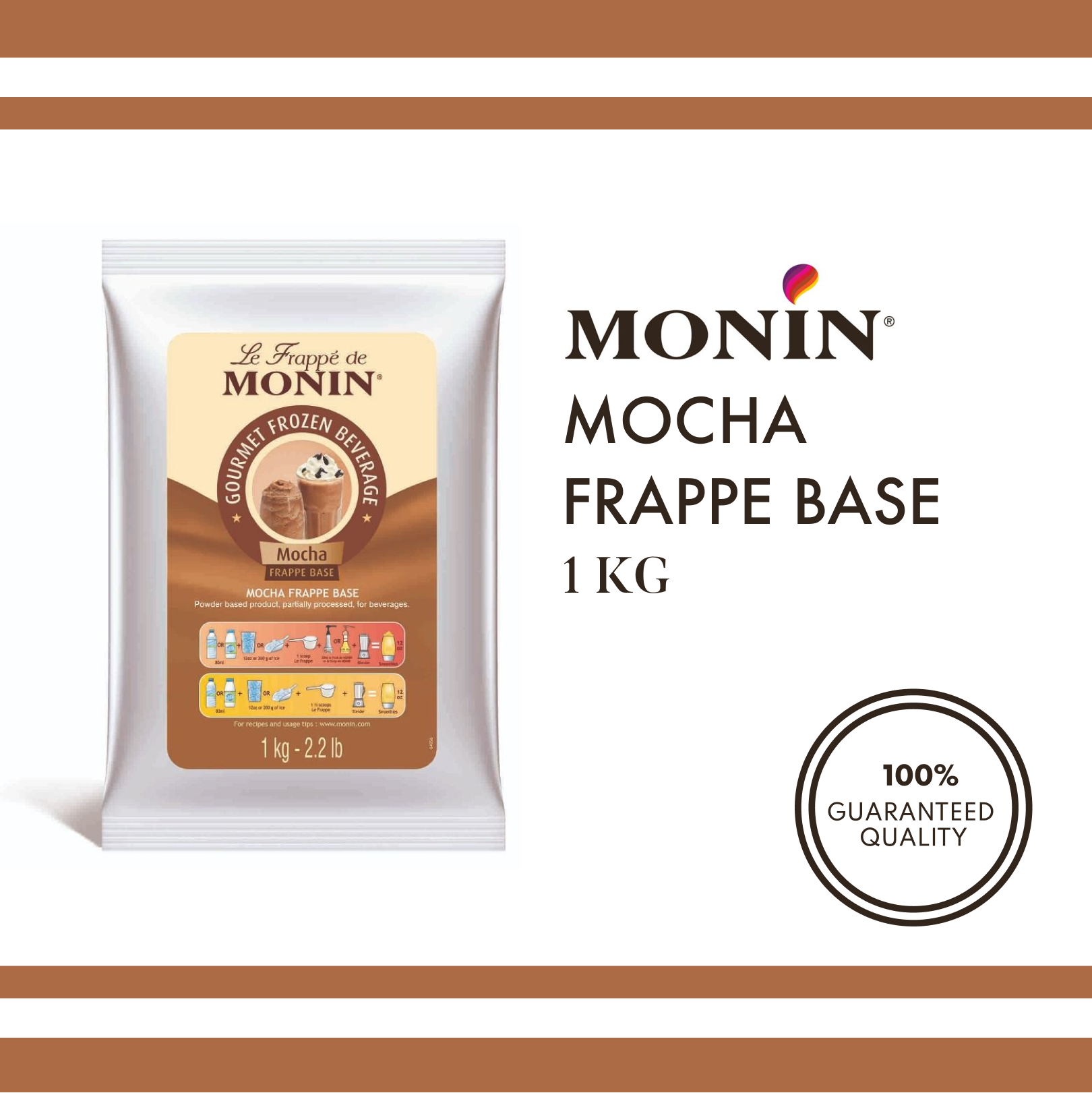 Monin Le Mocha Frappe – Box Of 6 Pcs – 1 kg