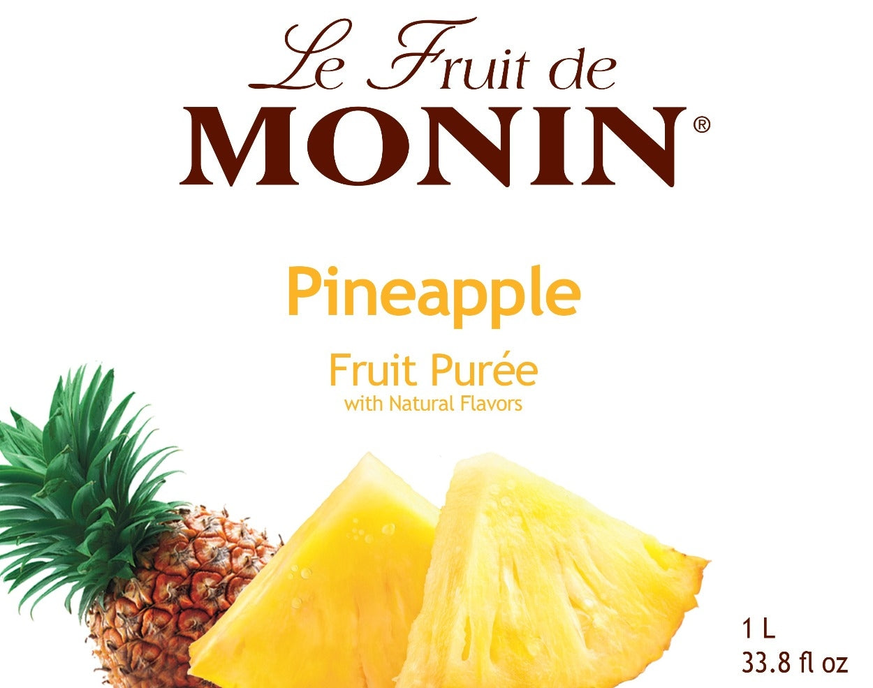 Monin Pineapple Puree – Box Of 4 Pcs – 1 ltr