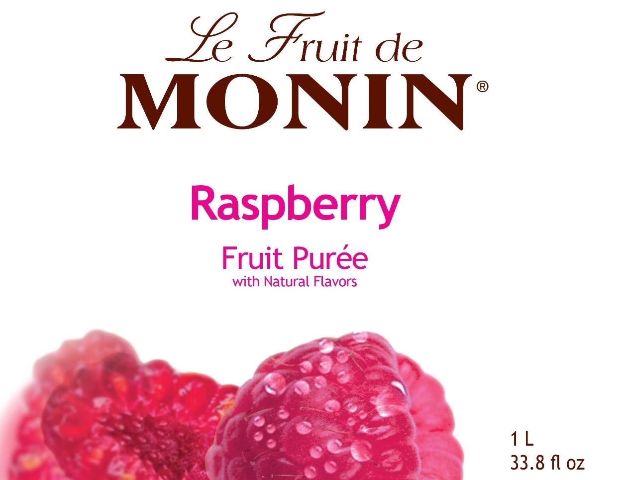 Monin Raspberry Puree – Box Of 4 Pcs – 1 ltr