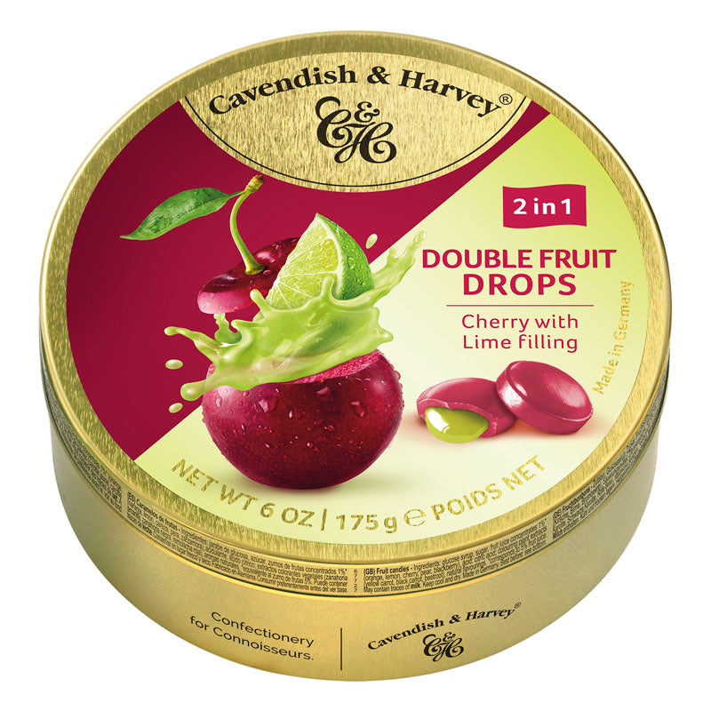 Cavendish & Harvey- Cherry with Lime Filling- Box Of 9 –175g