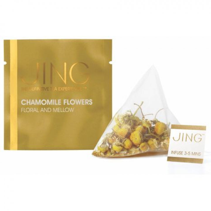 Jing Tea -Chamomile Flower Tea – Box of 6 Pieces – 100 Packets