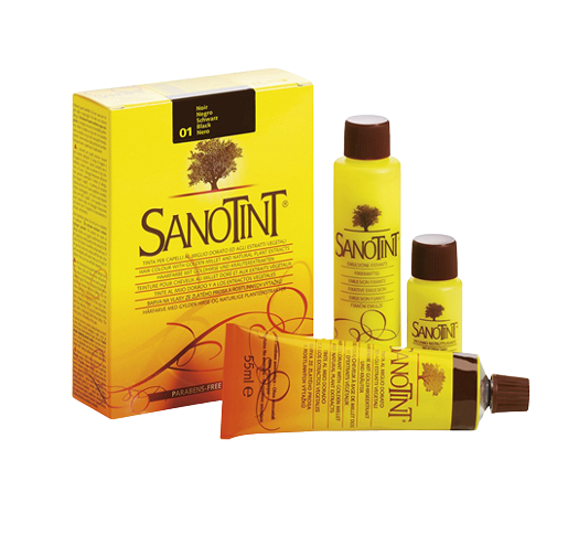 Sanotint - Black color 01 Sanotint natural hair dye - 55G