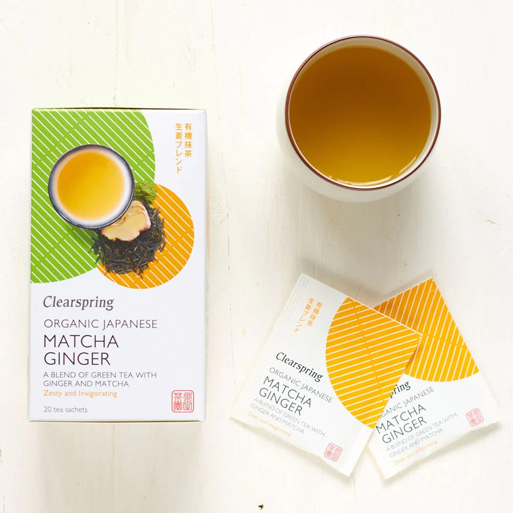 Clearspring - Ginger tea with organic Japanese matcha - 36G