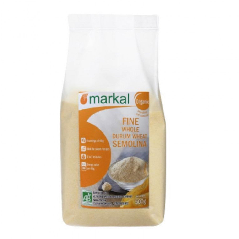 MARKAL - ORGANIC WHOLEWHEAT SEMOLINA - 500G