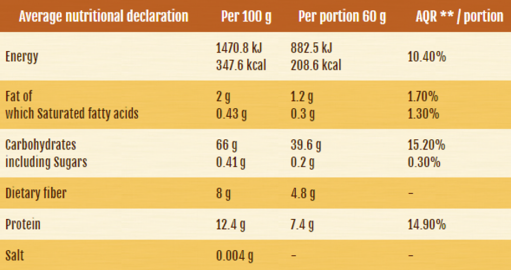 MARKAL - ORGANIC WHOLEWHEAT SEMOLINA - 500G