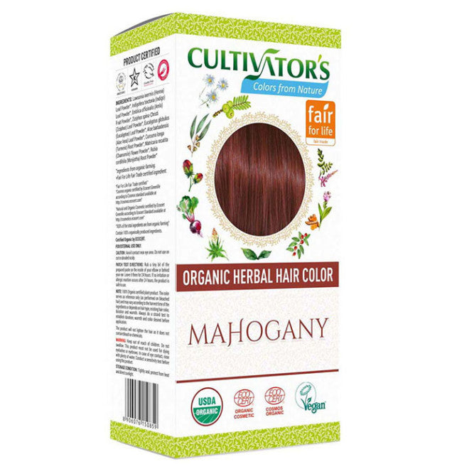 Cultivators - Organic Herbal Hair Color Mahogany - 100G
