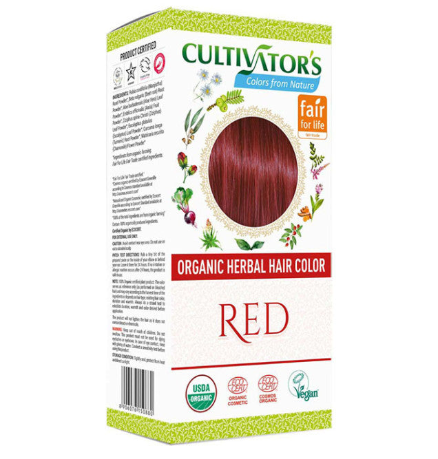Cultivators - Organic Herbal Hair Color Red - 100G