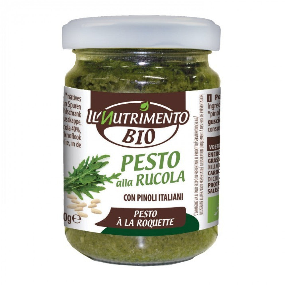 IL NUTRIMENTO - ORGANIC GENOVESE TRADITIONAL PEST WITH PARMESAN CHEESE ITALIAN - 130G