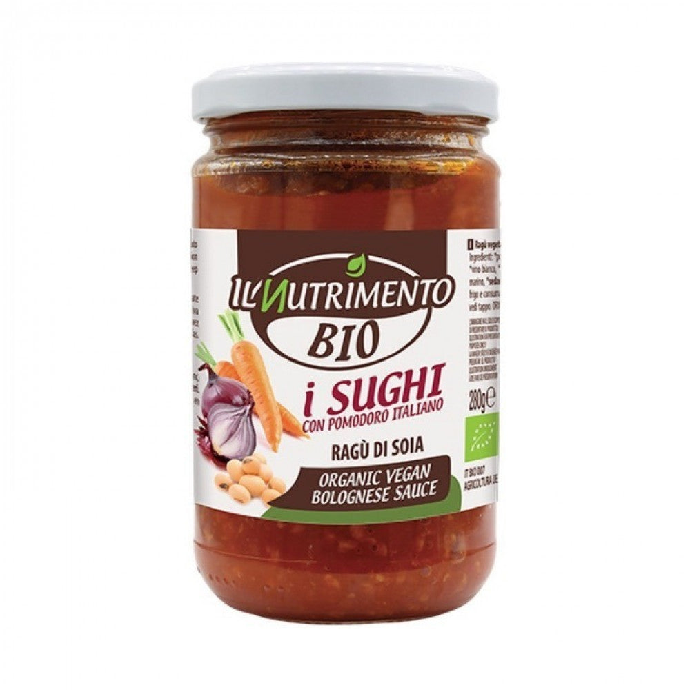 IL NUTRIMENTO - ORGANIC TOMATO SAUCE WITH SOY BOLOGNESE STYLE ITALIAN - 280G