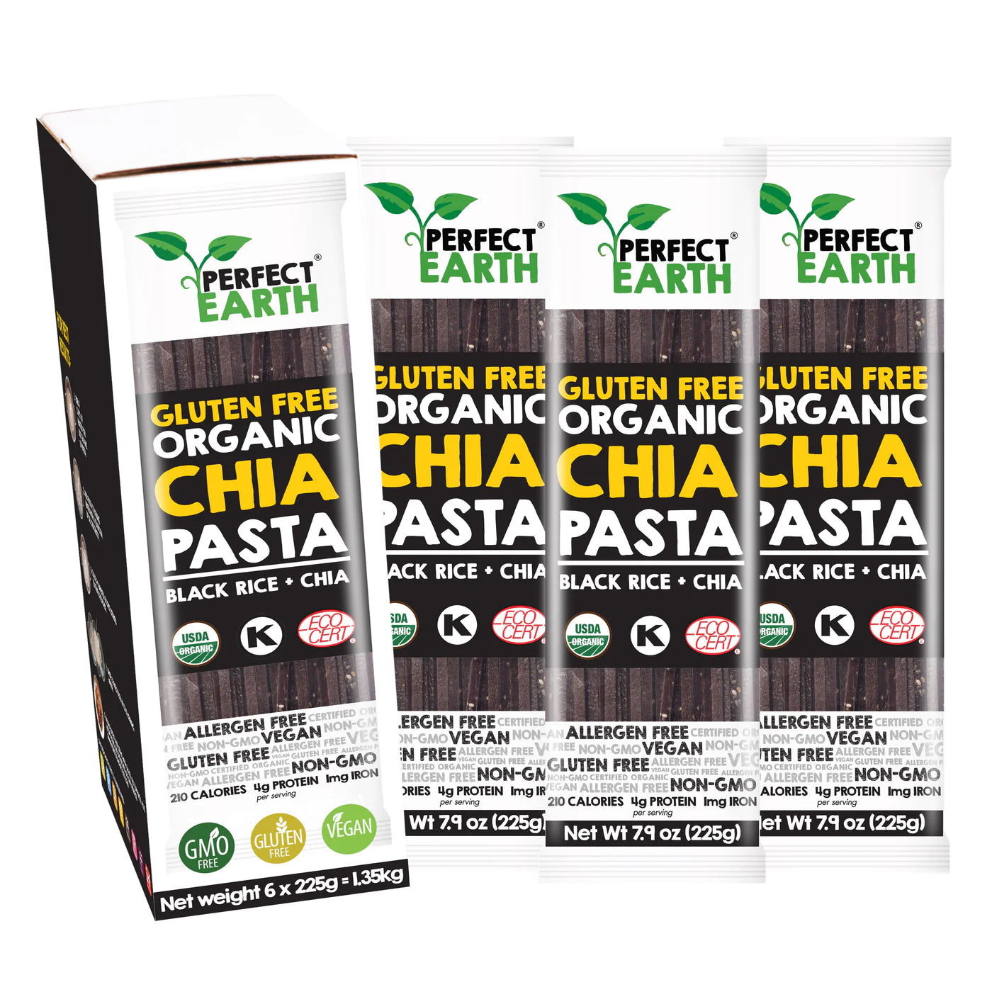 Perfect Earth - Organic Chia Pasta Black Rice - 225g