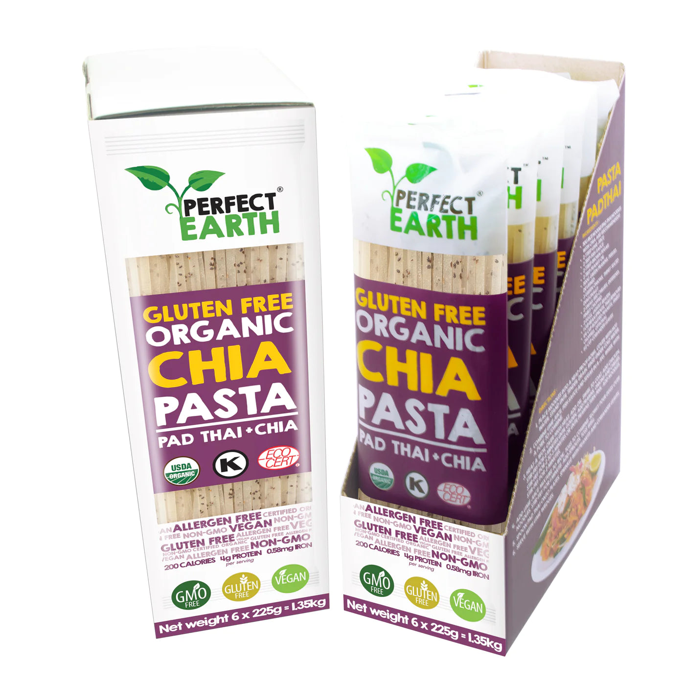 Perfect Earth - Organic Chia Pasta Pad Thai Chia - 225g