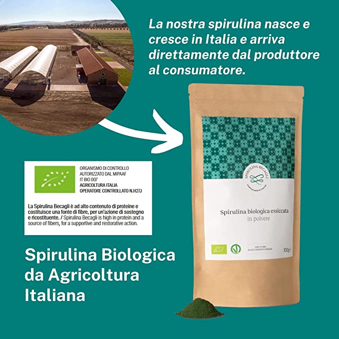 SEVERINO BECAGLI - Seveno Beckley ORGANIC SPIRULINA IN STICKS - 50G